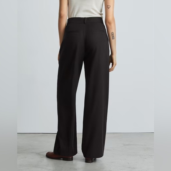 EVERLANE The Way High Drape Pant In Black - Picture 4 of 6